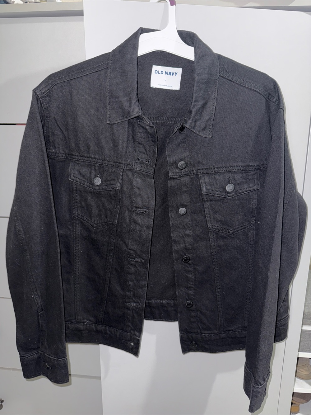 Old Navy Black Denim Jacket - never worn!